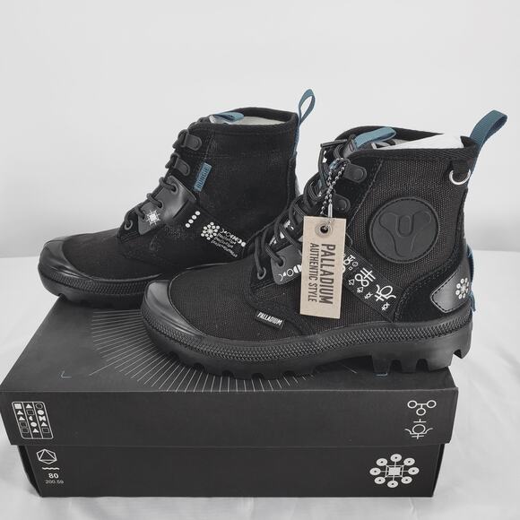 Palladium Unisex M4 / W5.5 /‎ EUR36 Destiny X Pampa Witch Queen Boot Black New - Picture 1 of 9
